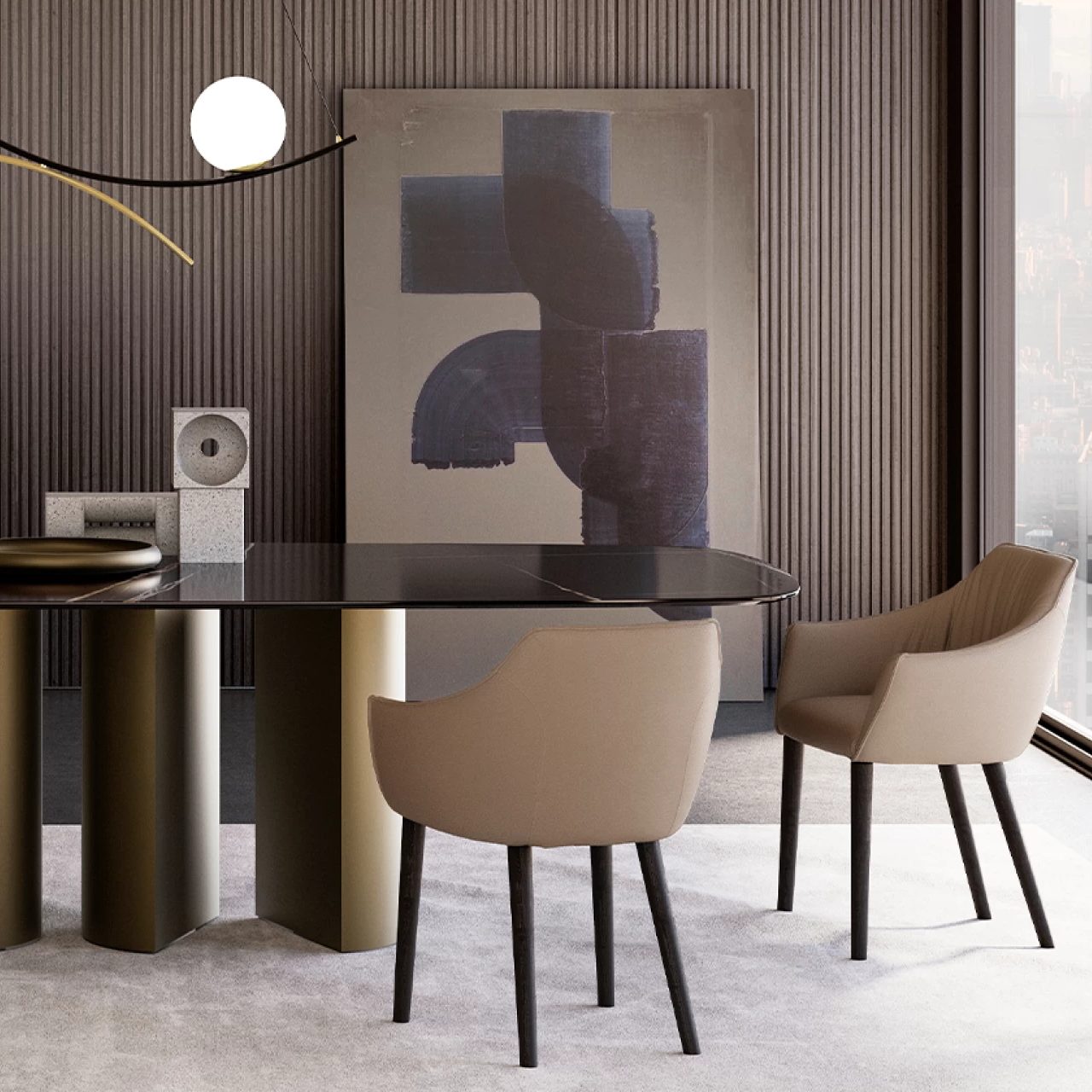 Era Dining Chair: 4 Wooden Legs