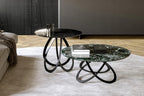 Febe Low Coffee Table: Marble Top
