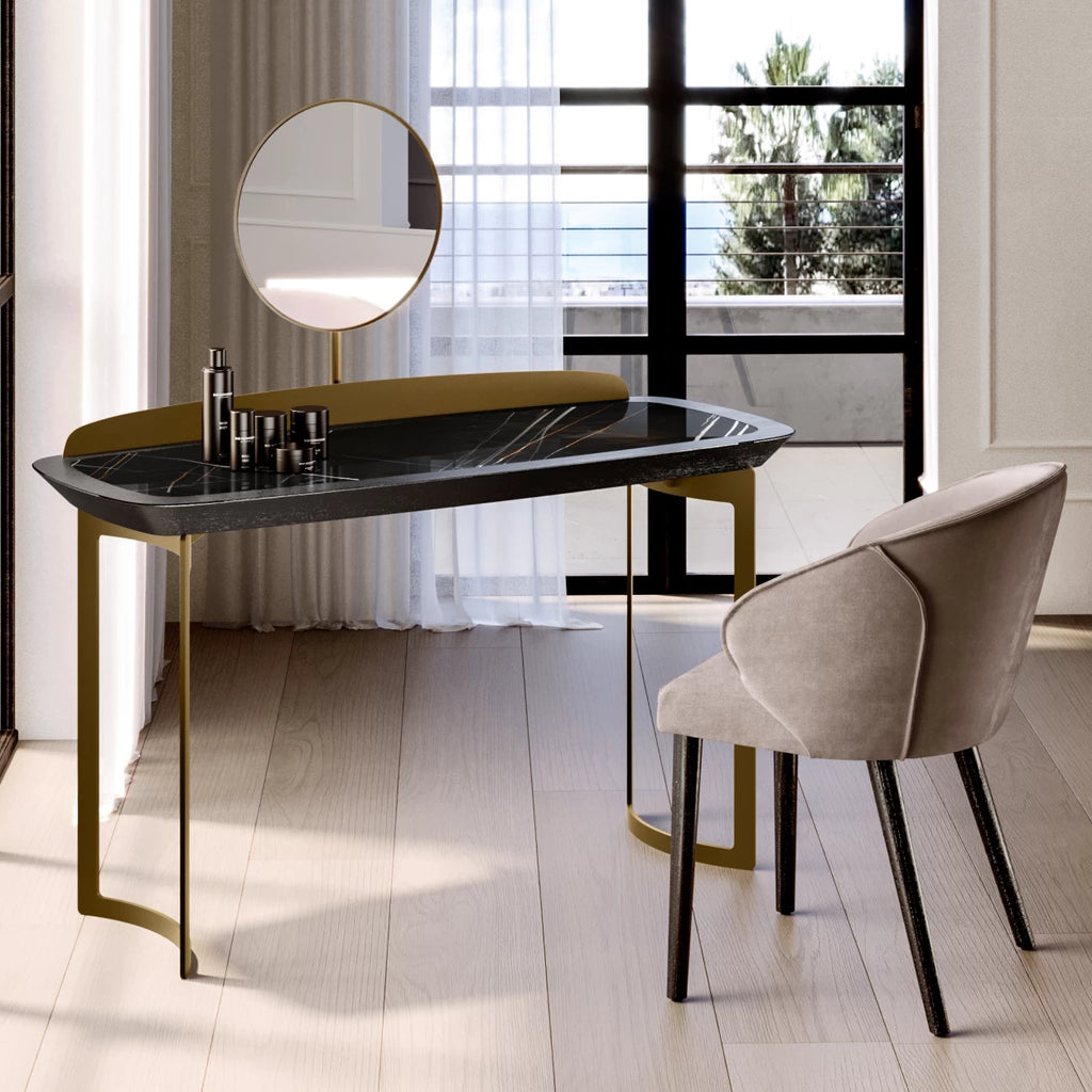 Icon Vanity Desk: Ceramic Top