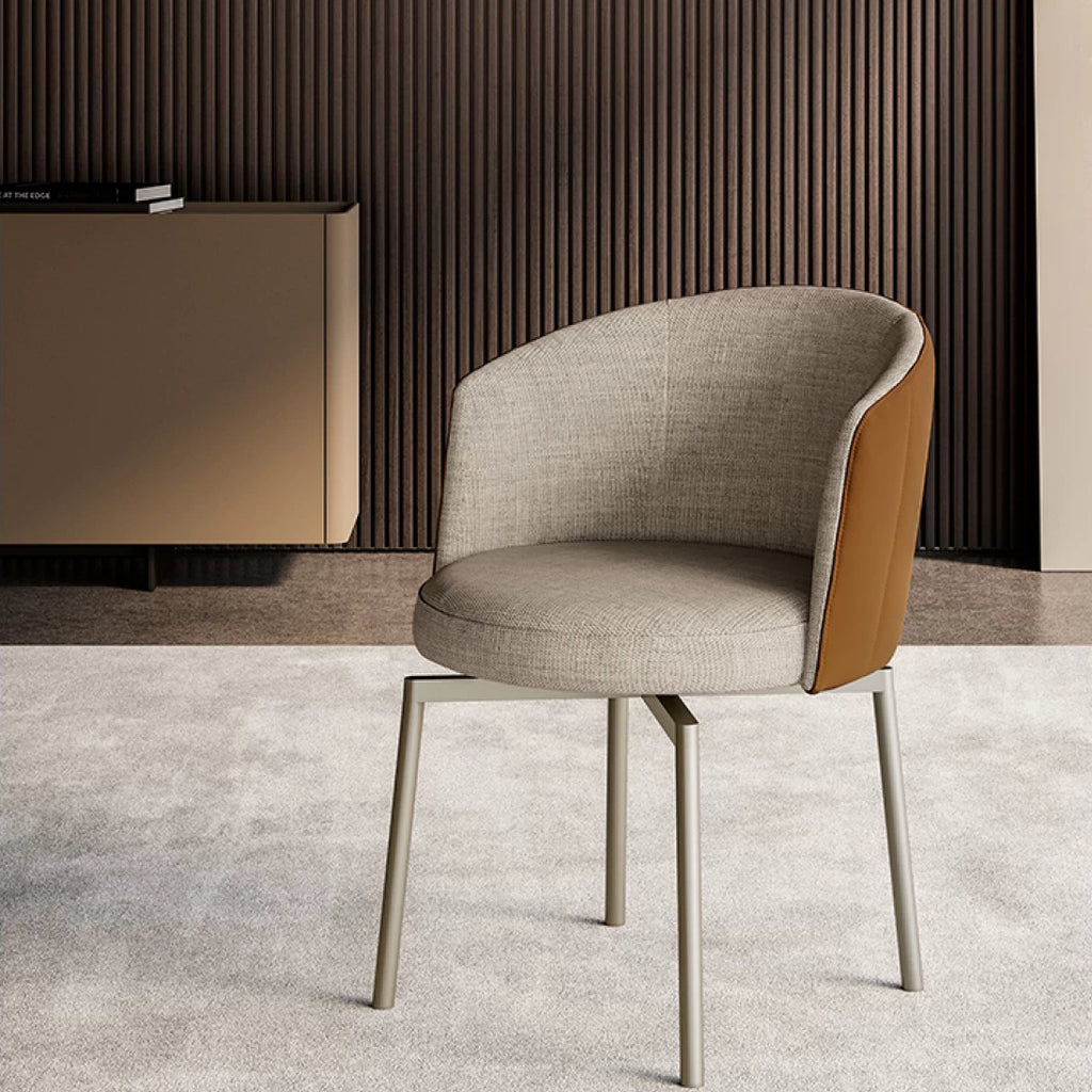Jane Dining Chair: 4 Metal Legs - Bicolor Version