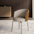 Jane Dining Chair: 4 Metal Legs - Bicolor Version