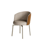 Jane Dining Chair: 4 Metal Legs - Bicolor Version