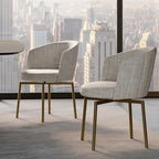 Jane Dining Chair: 4 Metal Legs - Monocolor Version
