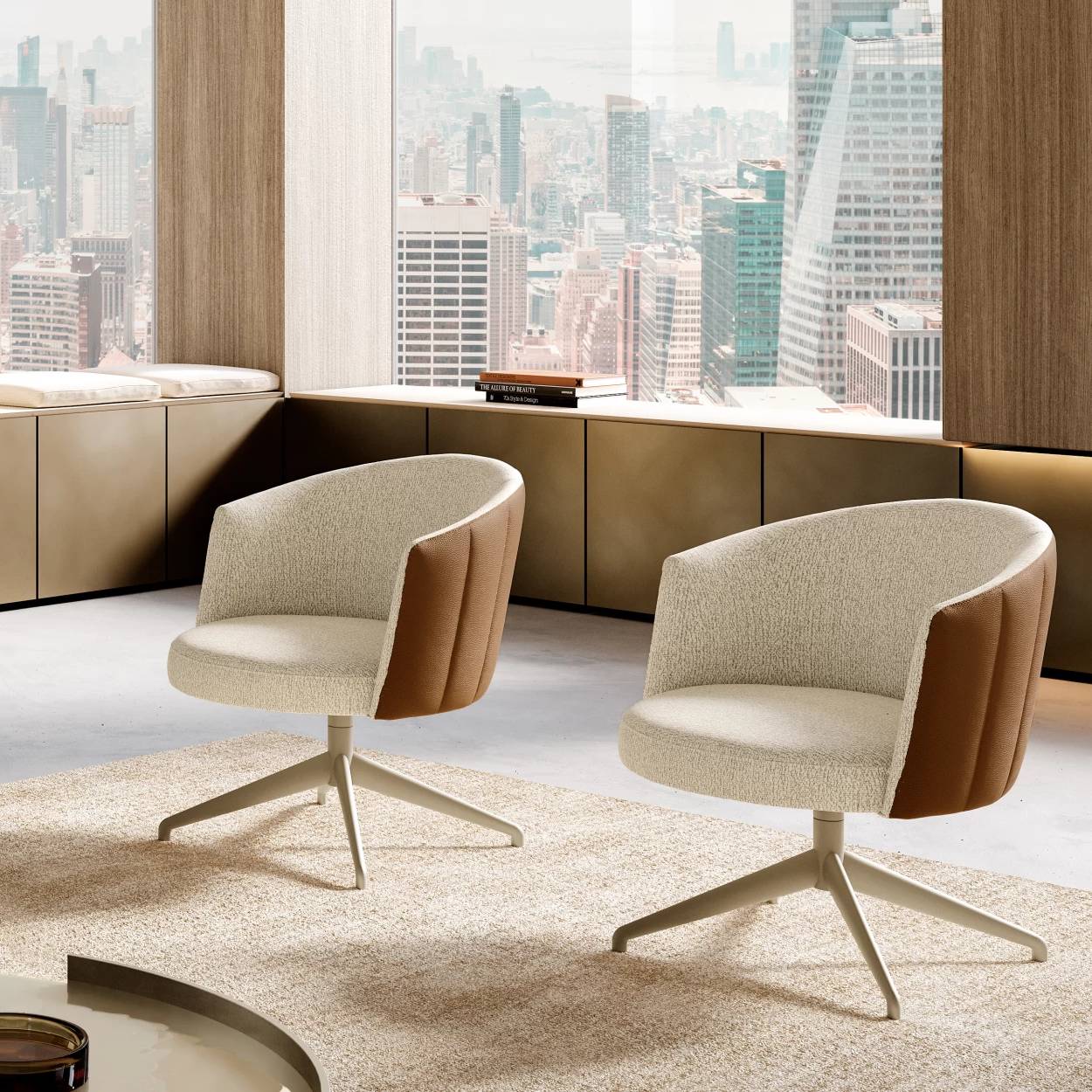 Jane Lounge Swivel Armchair