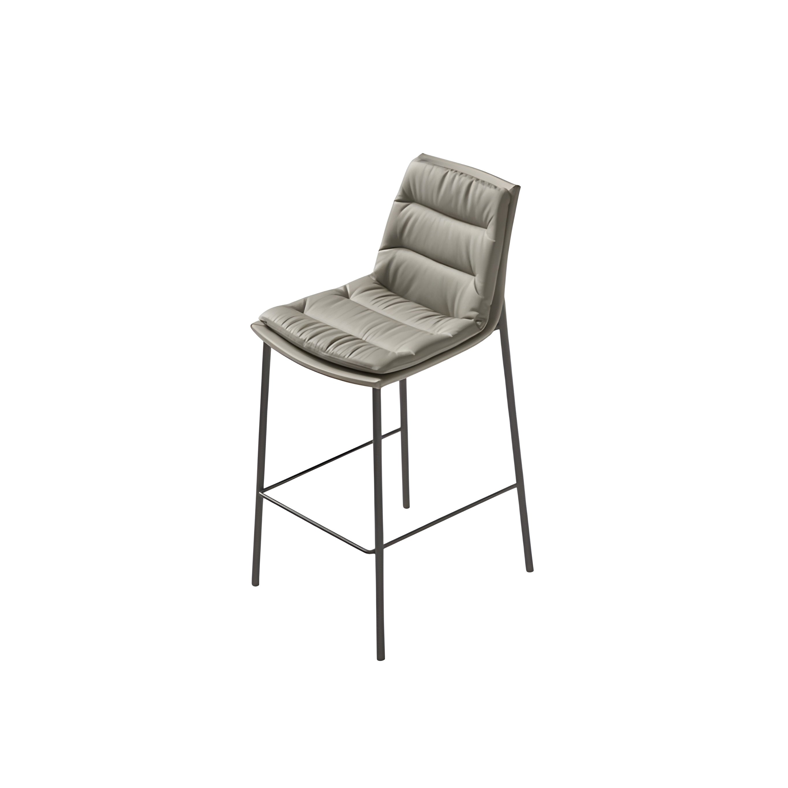 Lady Bar + Counter Stool: 4 Metal Legs