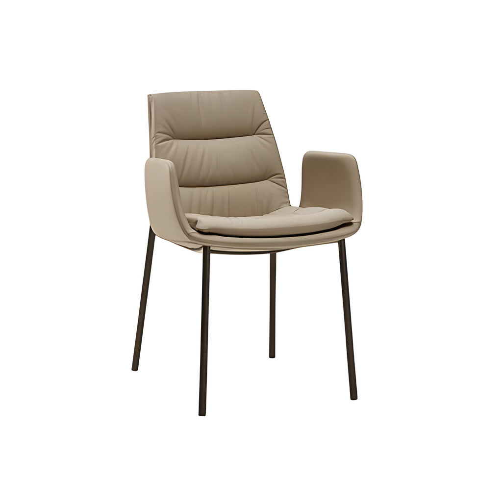 Lady Dining Chair: 4 Metal Legs