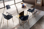 Lady Dining Chair: 4 Metal Legs