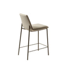 Lara Bar + Counter Stool: 4 Metal Legs