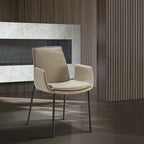 Lara Dining Chair: 4 Metal Legs