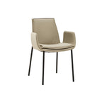 Lara Dining Chair: 4 Metal Legs