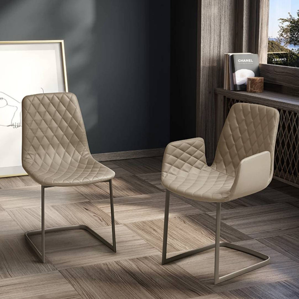 Lenny Dining Chair: Cantilever Base