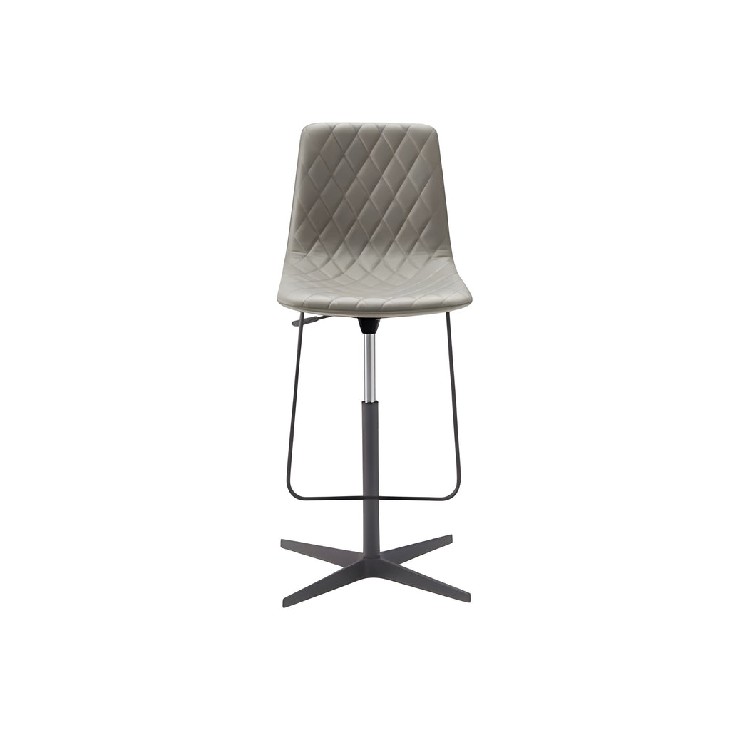 Lenny Height Adjustable Bar Stool: 4 Ways Swivel Base