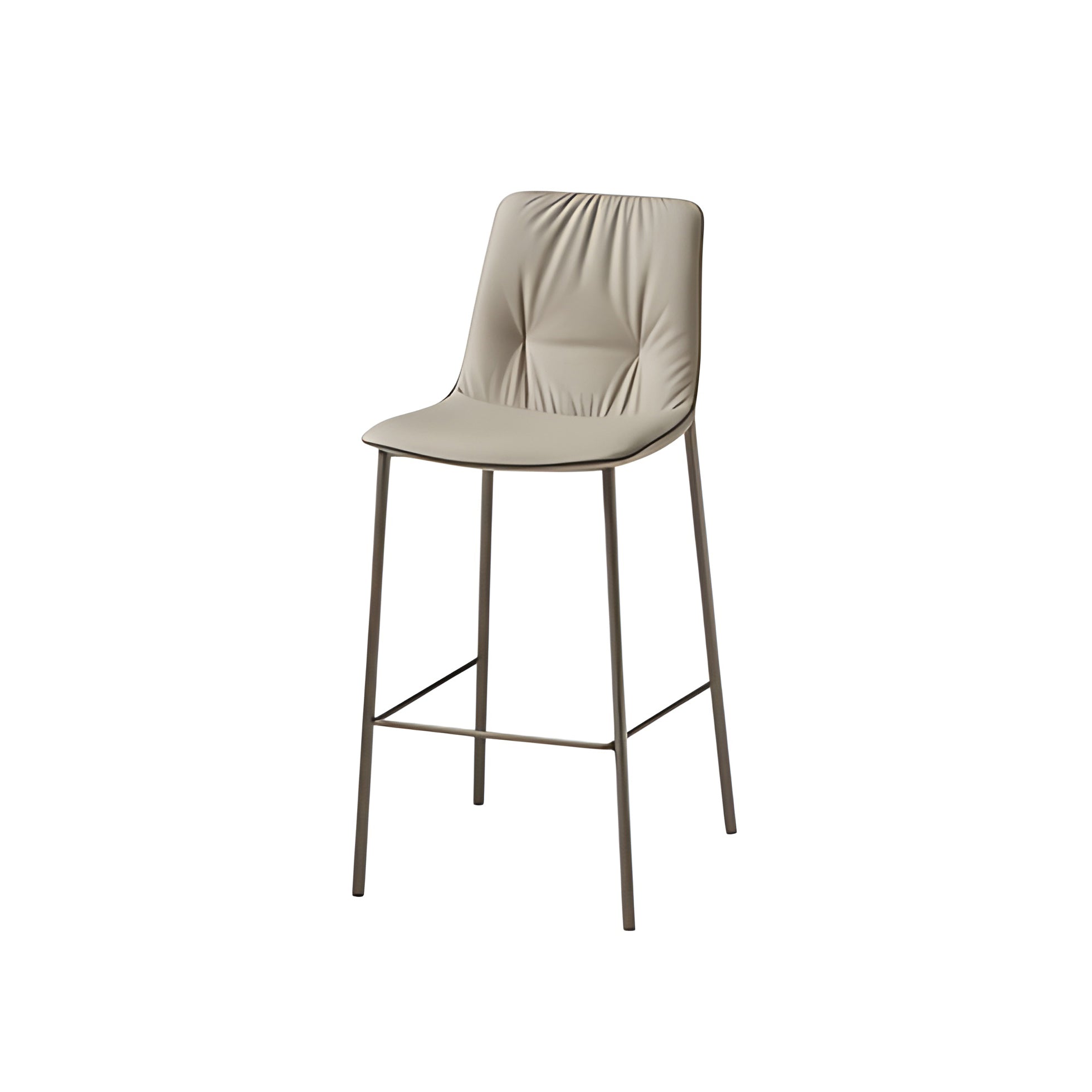 Lisa Bar + Counter Stool: 4 Metal Legs