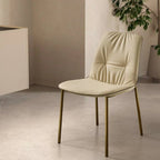 Lisa Dining Chair: 4 Metal Legs