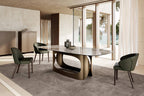 Manta Dining Chair: 4 Wooden Legs