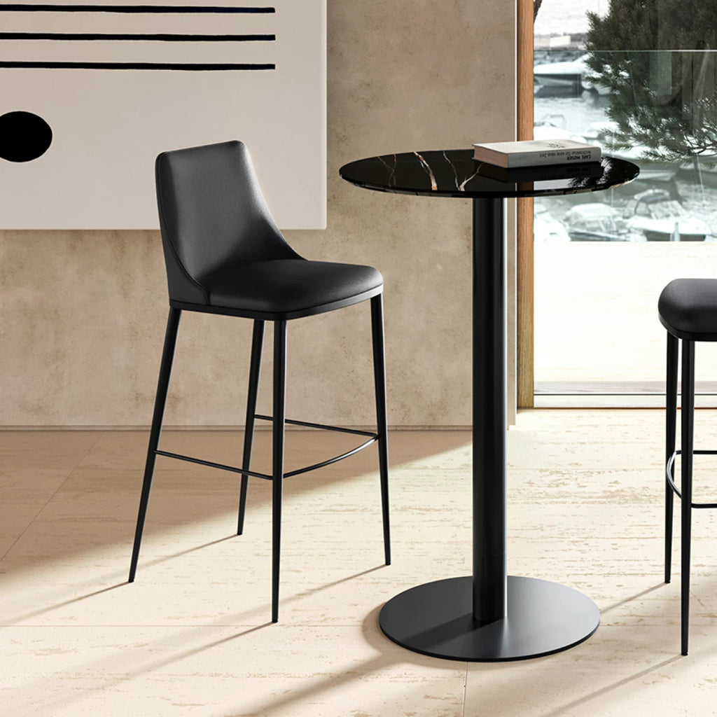 Max Bar + Counter Stool: Metal Base