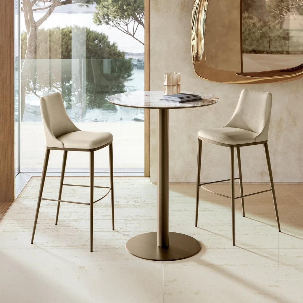 Max Bar + Counter Stool: Metal Base