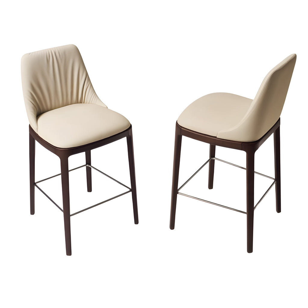 Max Bar + Counter Stool: Wooden Base