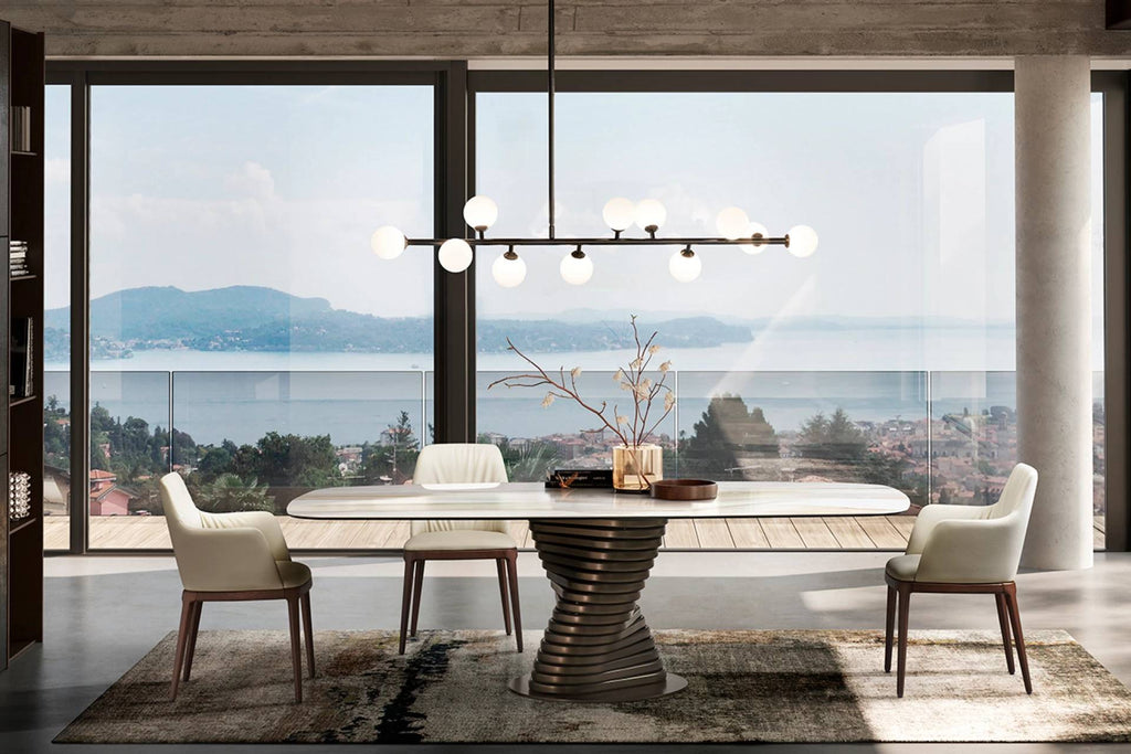 Max Deluxe Dining Armchair: Wooden Base