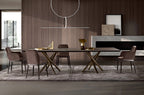 Max Diamond Dining Chair: Wooden Base