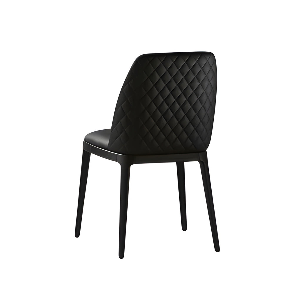 Max Diamond Dining Chair: Wooden Base