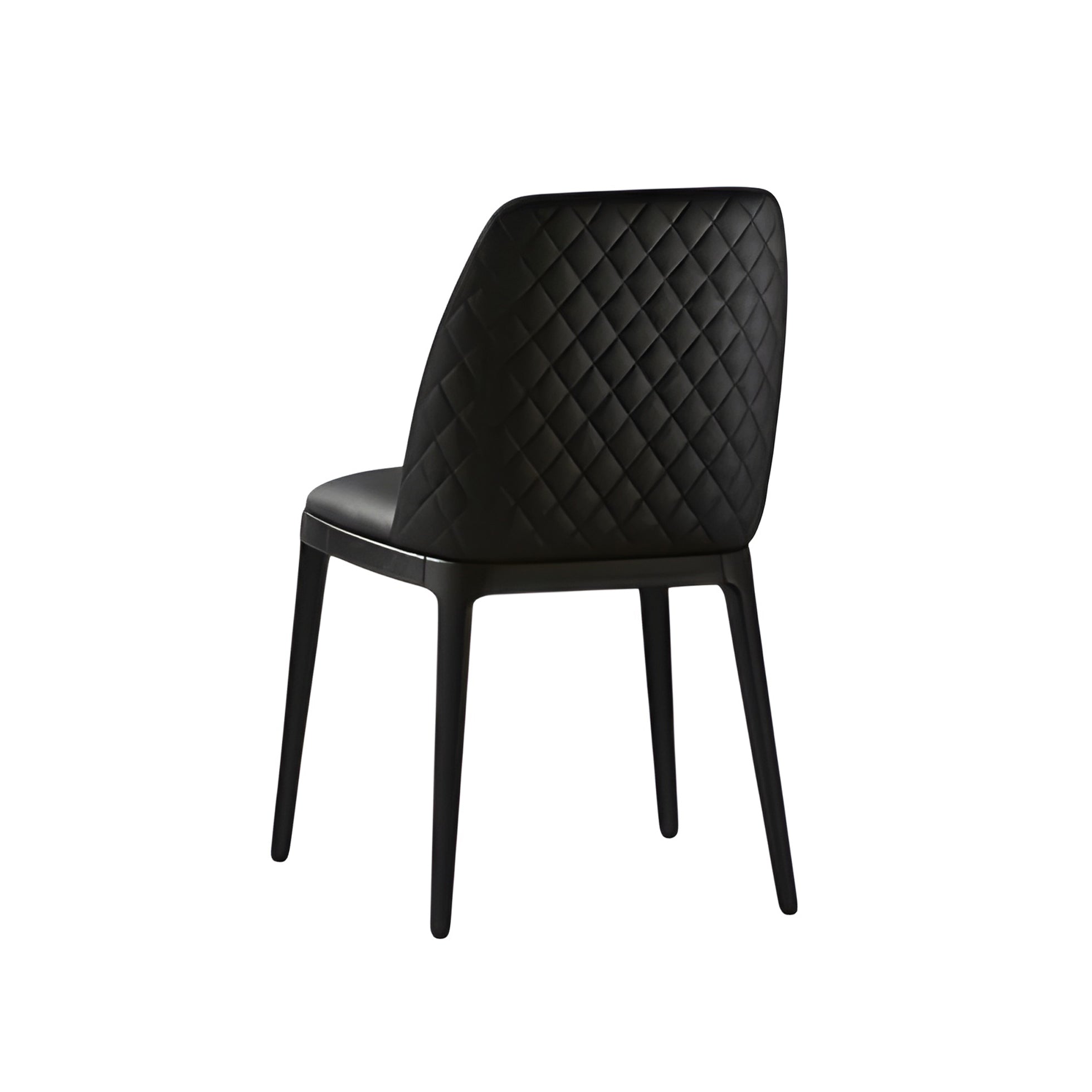 Max Diamond Dining Chair: Wooden Base
