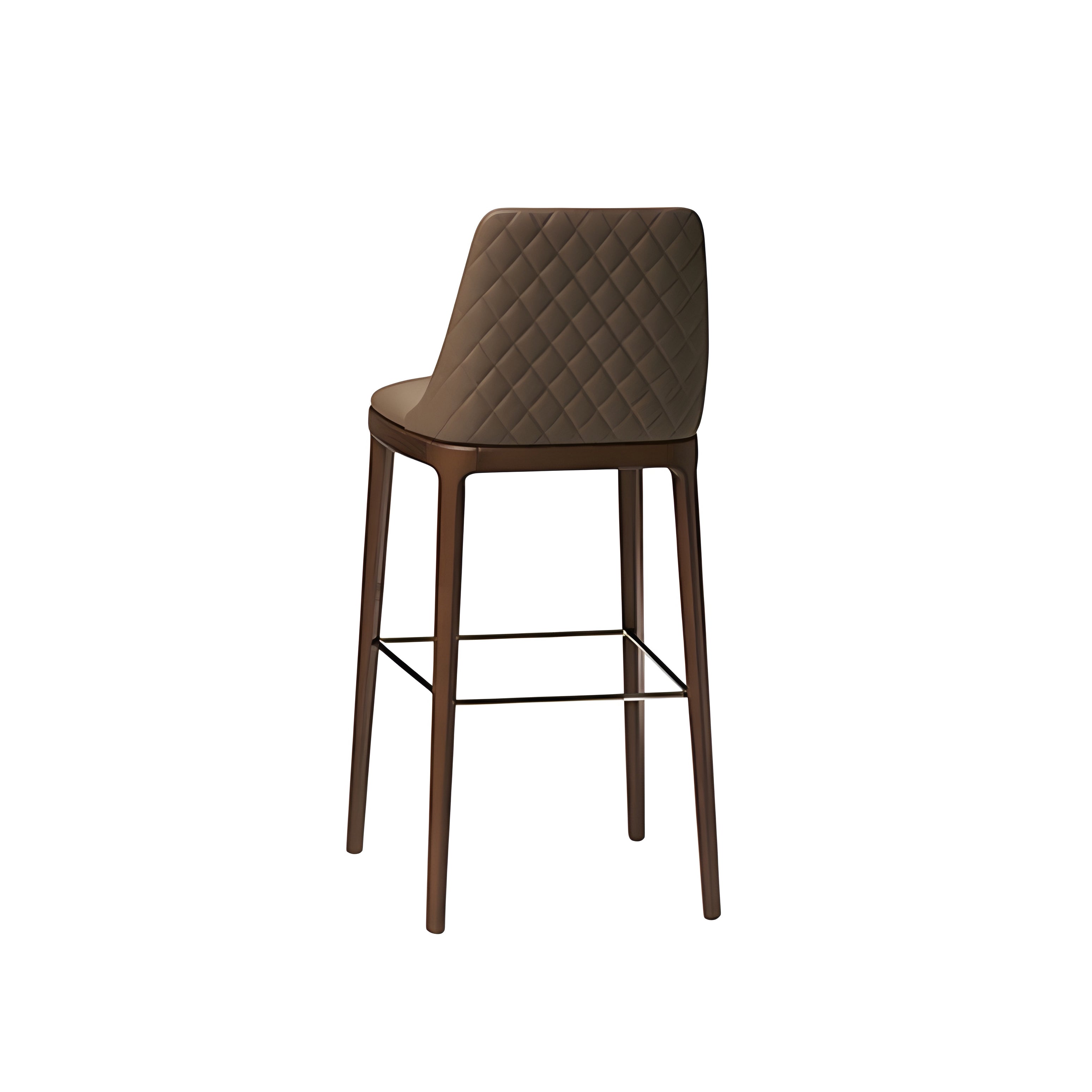 Max Diamond Bar + Counter Stool: Wooden Base
