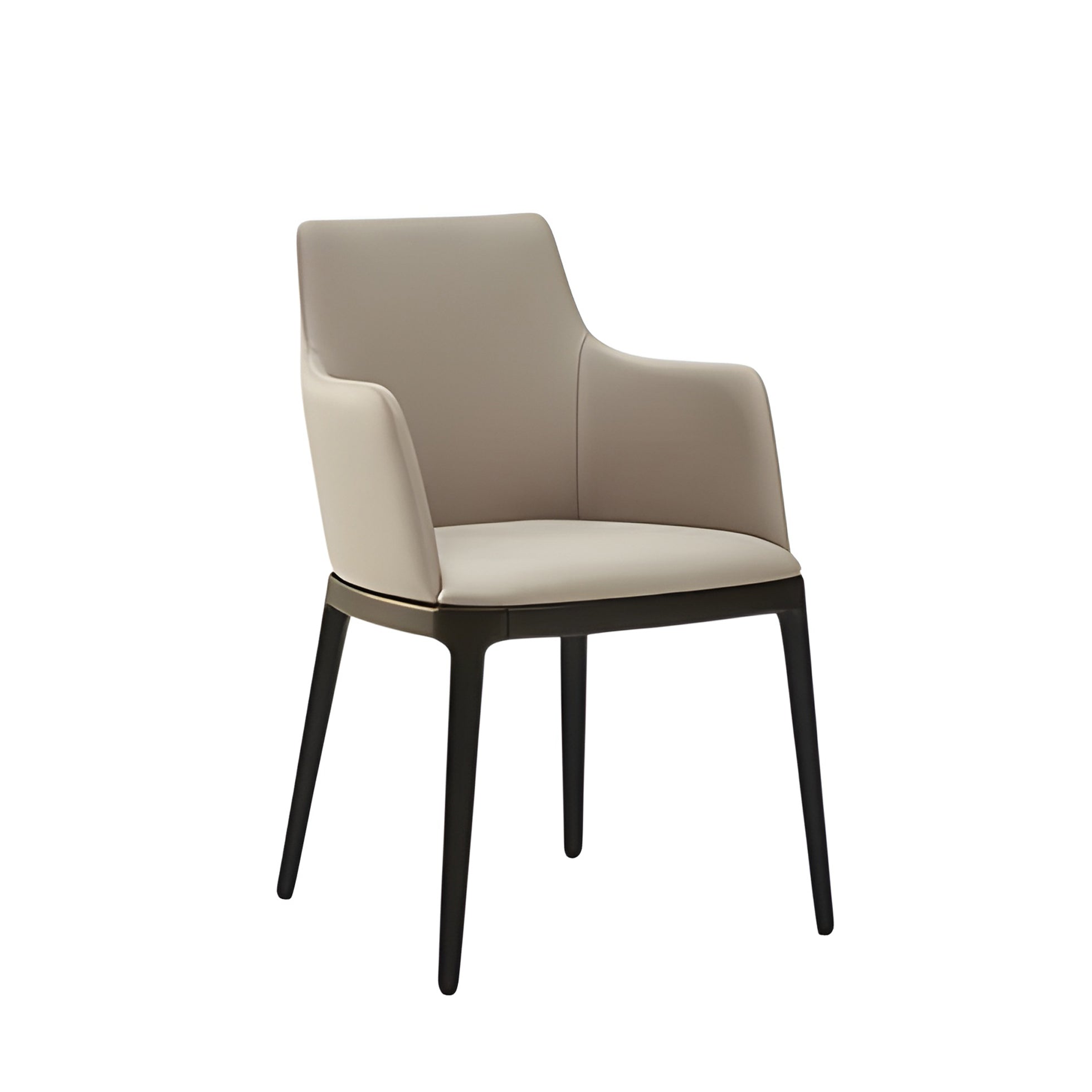 Max Dining Armchair: Wooden Base