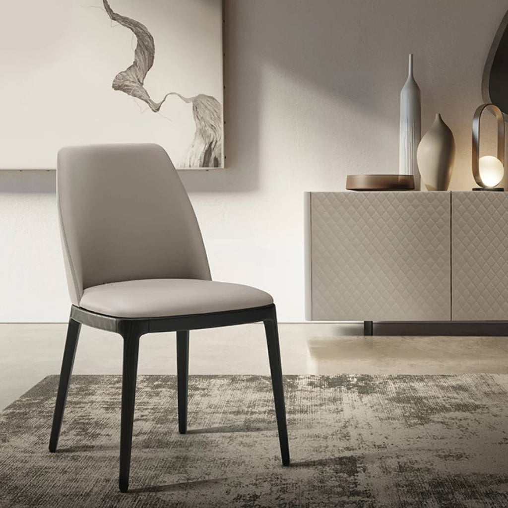 Max Dining Chair: Wooden Base