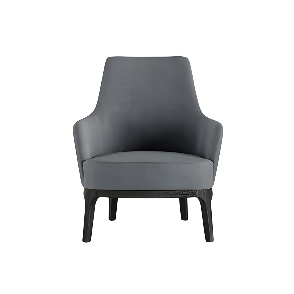 Max Lounge Armchair: Wooden Base