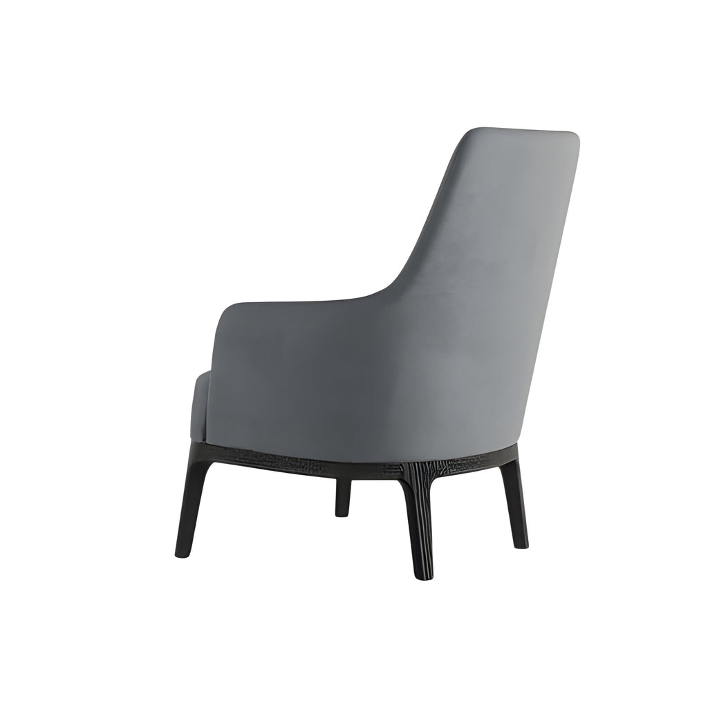 Max Lounge Armchair: Wooden Base