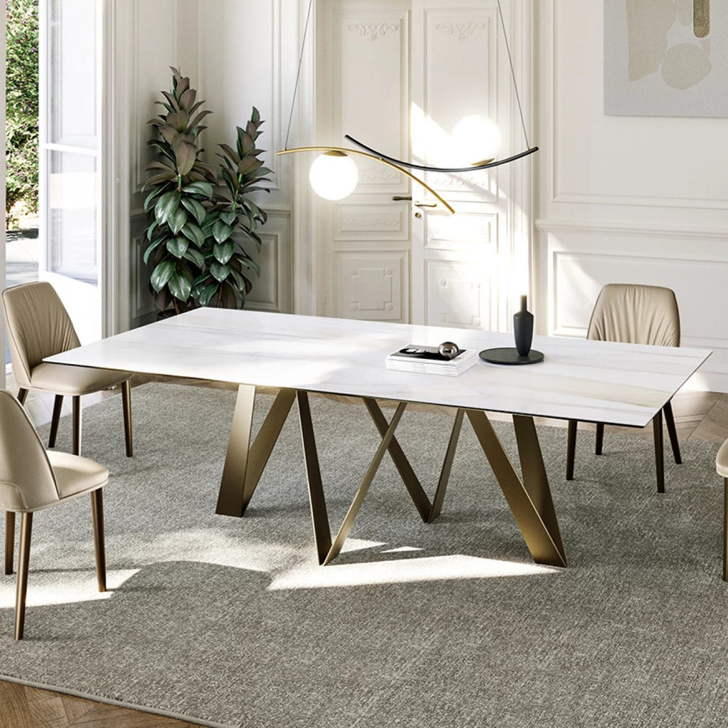 Noa Dining Table: Ceramic Top