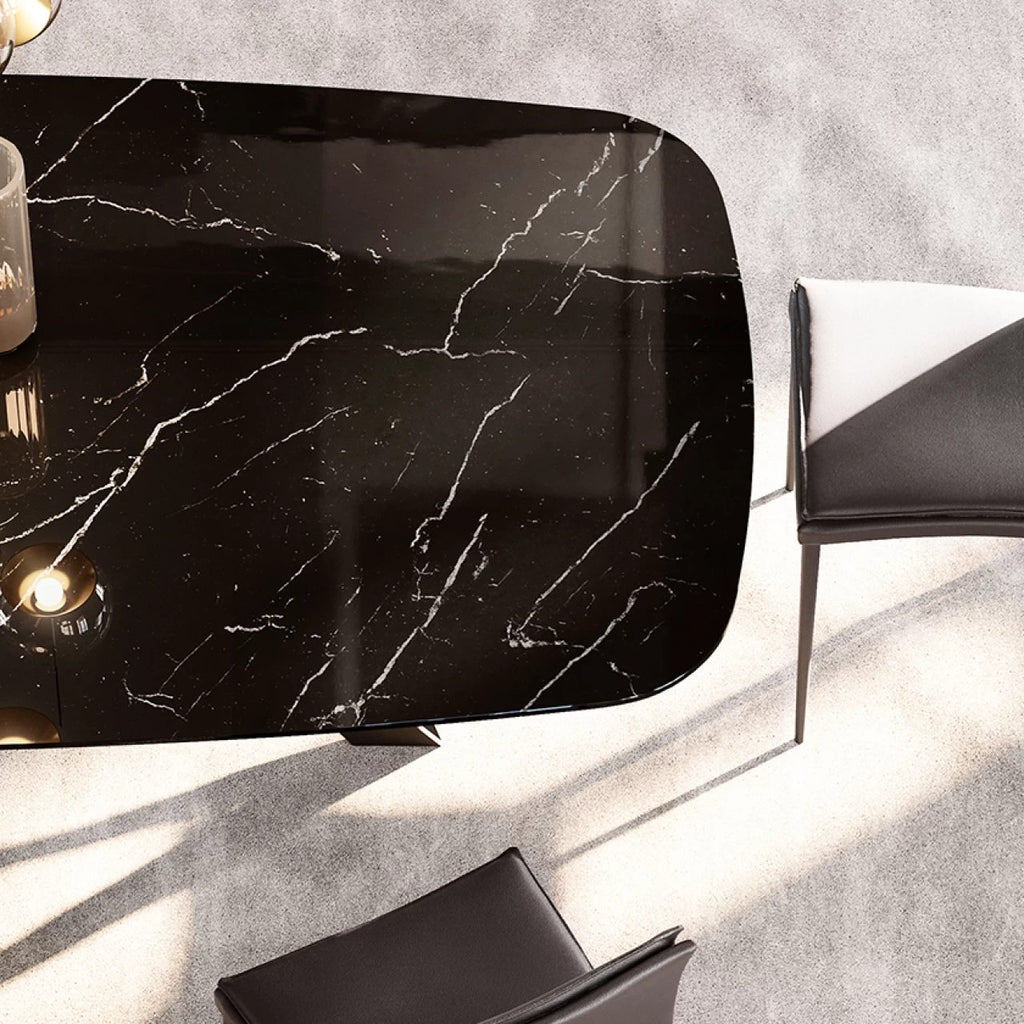 Noa Dining Table: Marble Top