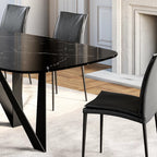 Noa Dining Table: Marble Top