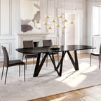 Noa Dining Table: Marble Top