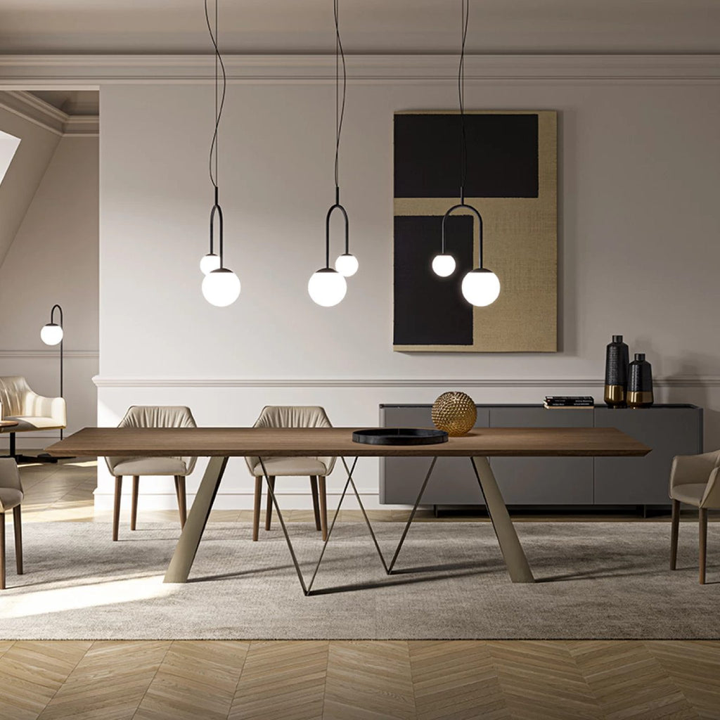 Noa Dining Table: Wood Top