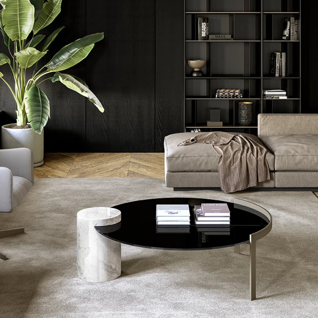Peo Low Coffee Table: Glass Top
