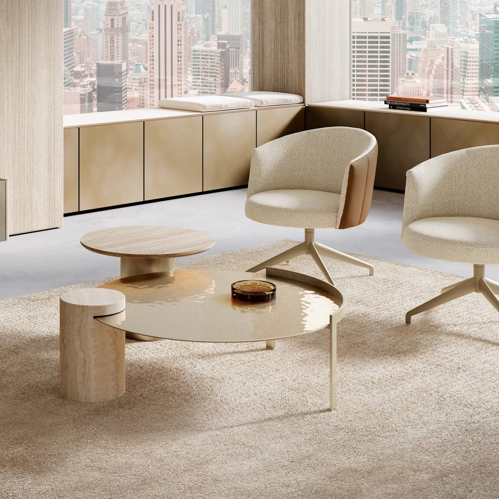 Peo Low Coffee Table: Glass Top