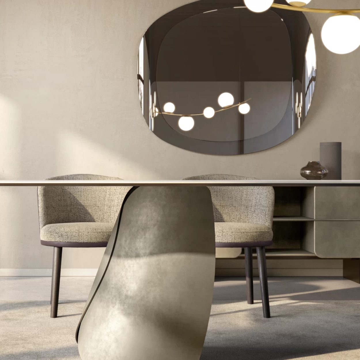 Perla Dining Table: Ceramic Top