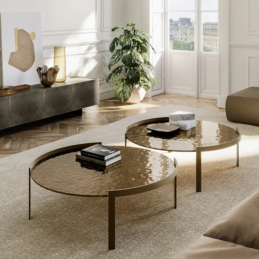 Perry Coffee Table: Glass Top