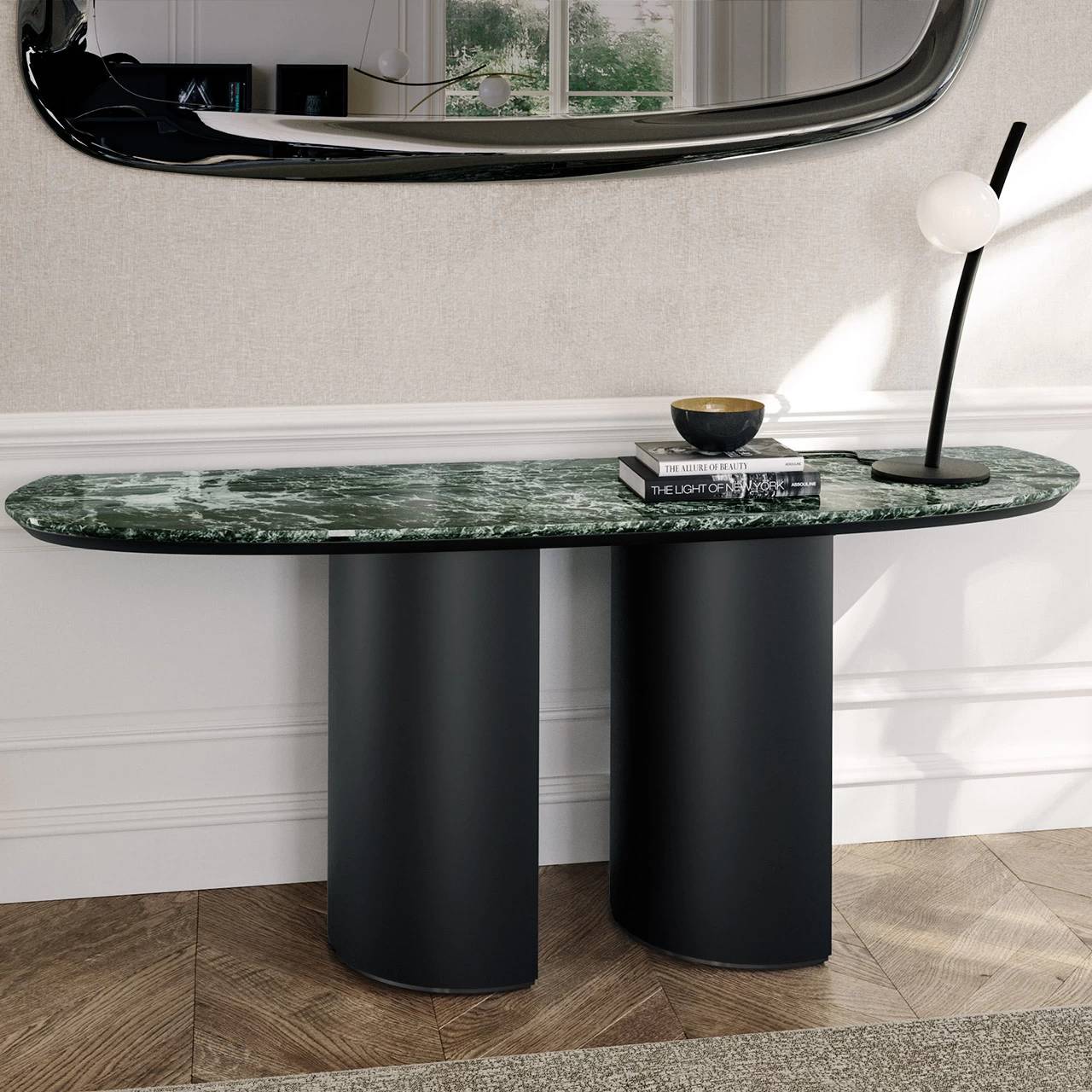 Plai Console Table: Marble Top