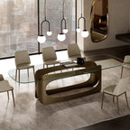 Polifemo Dining Table: Glass Top