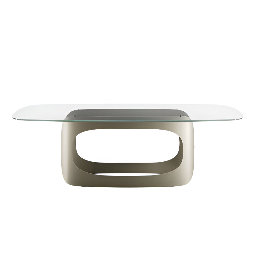 Polifemo Dining Table: Glass Top