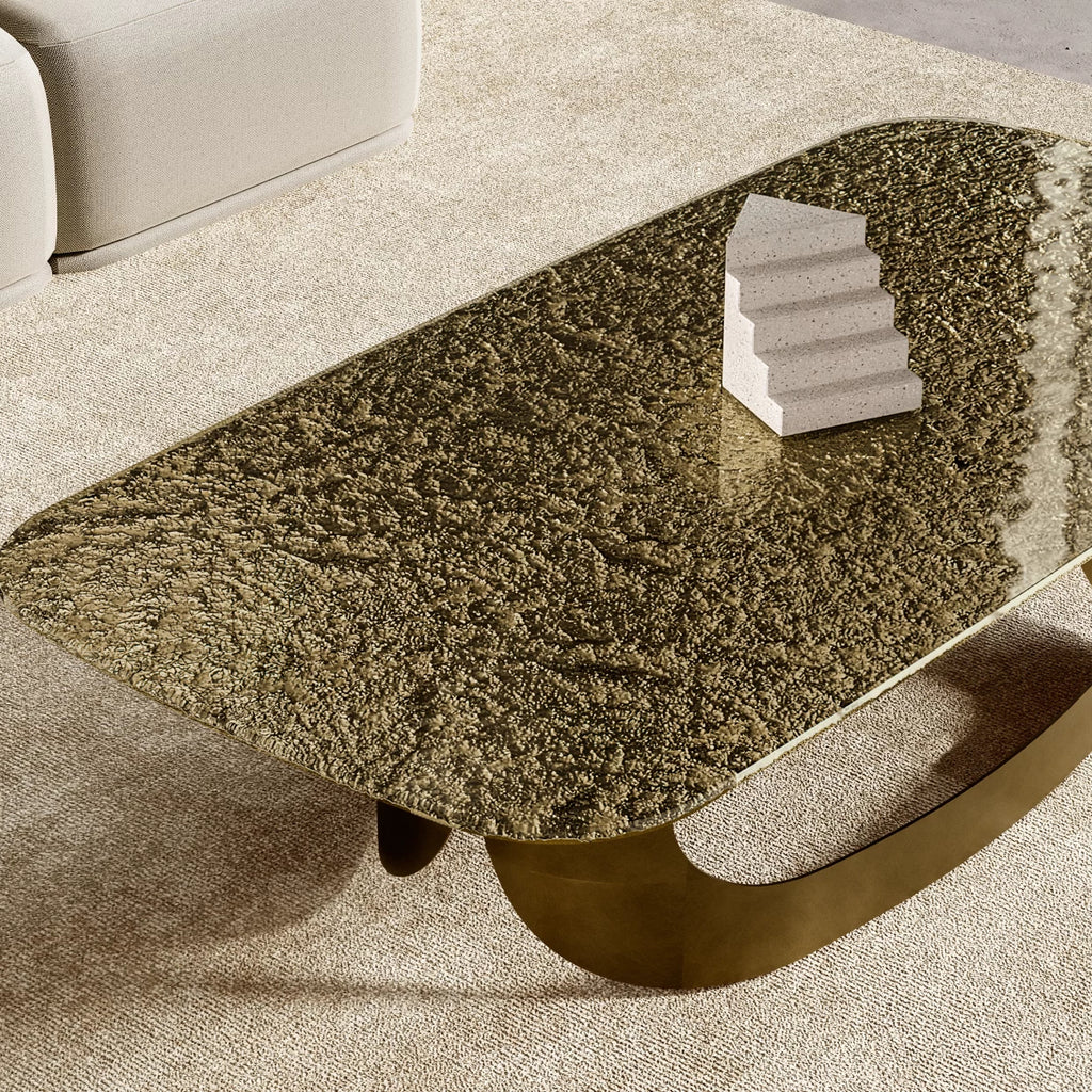 Polifemo Low Coffee Table: Glass Top