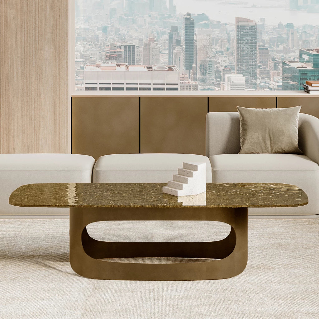 Polifemo Low Coffee Table: Glass Top