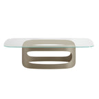 Polifemo Low Coffee Table: Glass Top