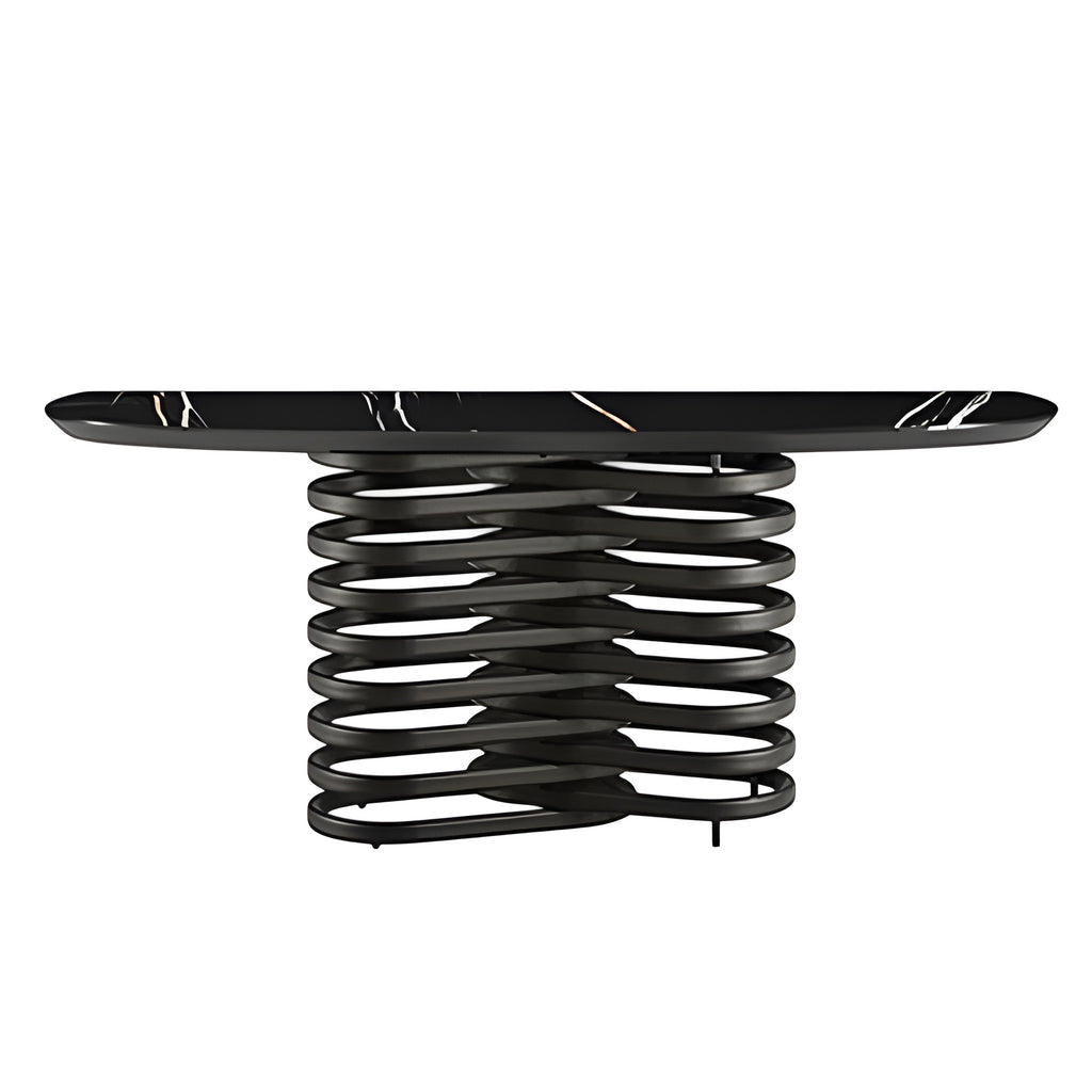 Rotolo Console Table: Ceramic Top