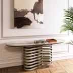 Rotolo Console Table: Ceramic Top
