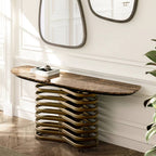Rotolo Console Table: Marble Top