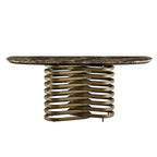 Rotolo Console Table: Marble Top